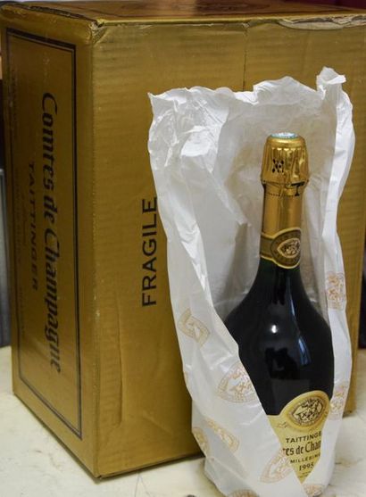 null 6 bouteilles CHAMPAGNE "Comtes de Champagne", Taittinger 1995 co