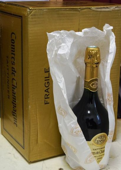 null 6 bouteilles CHAMPAGNE "Comtes de Champagne", Taittinger 1995 co