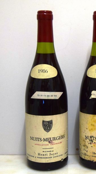 null 1 bouteille NUITS-SAINT-GEORGES "Meurgers", Henri Jayer 1986 (1 etla, elt) 