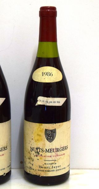 null 1 bouteille NUITS-SAINT-GEORGES "Meurgers", Henri Jayer 1986 (1 et) 