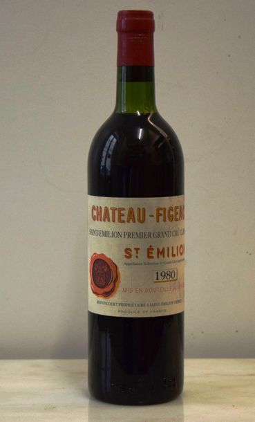 null 1 bouteille CH. FIGEAC, 1° Grand Cru St-Emilion 1980 (TLB) 