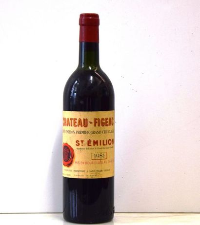 null 1 bouteille CH. FIGEAC, 1° Grand Cru St-Emilion 1981 (TLB) 