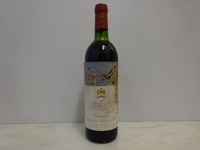 null 1 bouteille CH. MOUTON-ROTHSCHILD, 1° cru Pauillac 1981 