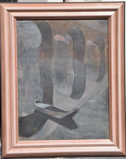 null Ernst NEUMANN-NEANDER (1871-1954), Pont en Italie, circa 1900, aquarelle et...