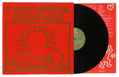 null Keith HARING 1958 - 1990, A very special christmas - 1987. Impression offset...