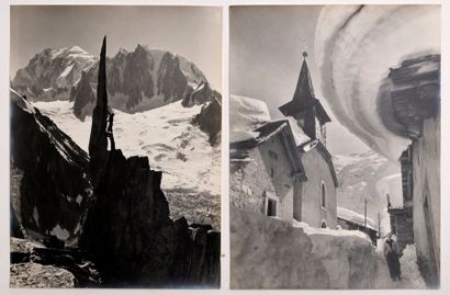 null PHOTOGRAPHIE ALPINE. G.Tairraz. 11 tirages argentiques. 1950-1960. Format 30...