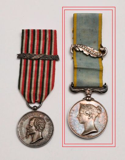 GRANDE BRETAGNE. Médaille de Crimée. Argent....