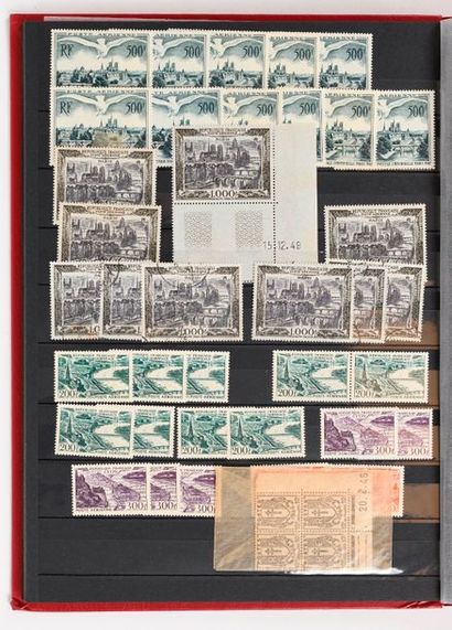  [FRANCE]. Semi-modernes année 30/60 - dans 5 classeurs - timbres neufs **/* et oblitérés,...