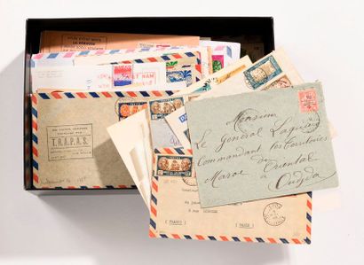  [PACIFIQUE - Océanie (Colonies)]. Lot de 190 lettres et cartes principalement de...