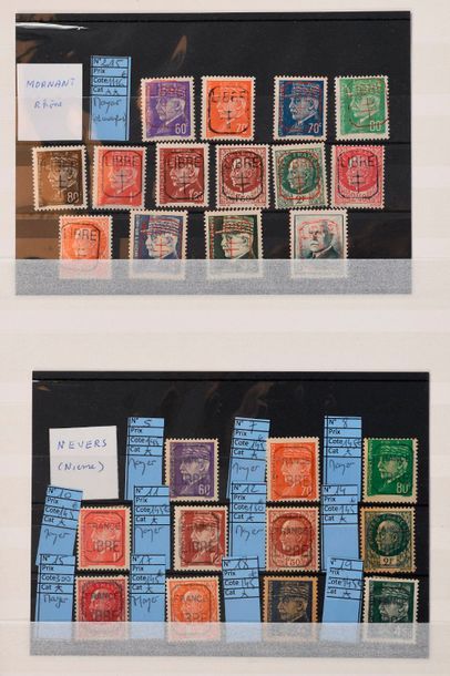  [FRANCE]. Libération - timbres de la Libération (Bordeaux, Breiz-Bretagne, Lignière...