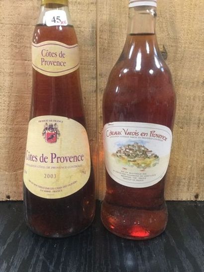 Lot : Côte de Provence rosé, 2003 + Côte...