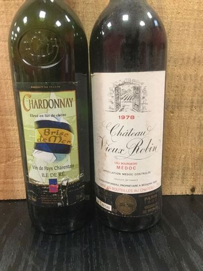 null Lot : Fête des vignerons, 2007 + Château Vieux Robin, Médoc, 1978 x 3 + Vin...