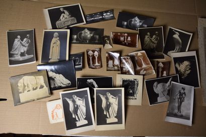 LOT 21 photographies d'oeuvres de l'atelier de Joseph Mougin, dont plusieurs Witmann,...