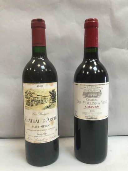 null LOT 8 bt comprenant 04 CHT D'ARCHE - HAUT MEDOC CRU BOURGEOIS - 1990, 02 CHT...