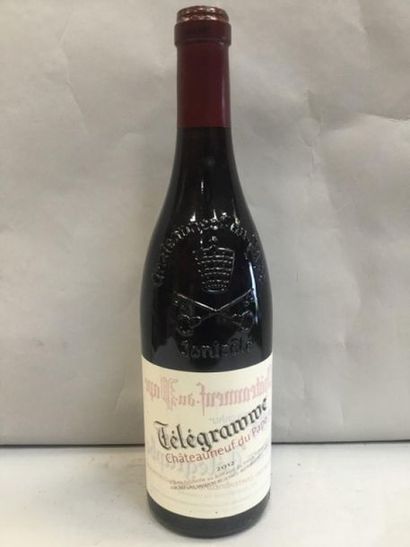 null 12 bT DE CHATEAUNEUF DU PAPE " Télégramme" Mise en bouteille Vieux Télégraphe...