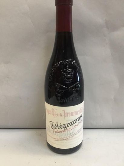 null 10 bT DE CHATEAUNEUF DU PAPE " Télégramme" Mise en bouteille Vieux Télégraphe...