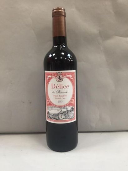 null 06 BT DELICE DU PRIEURE - ST EMILION - GC - 2015 rouge