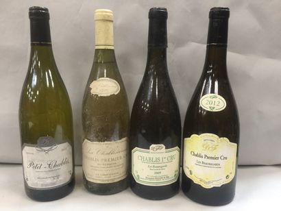 null Lot de 6 bt comprenant 1 bt CHABLIS 1 ER CRU - LA CHABLISIENNE - de chez FOURCHAUME...