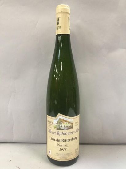 null 8 bt RIESLING LIEU-DIT RITTERSDERG - Gilbert RUHLMANN fils 2013 -