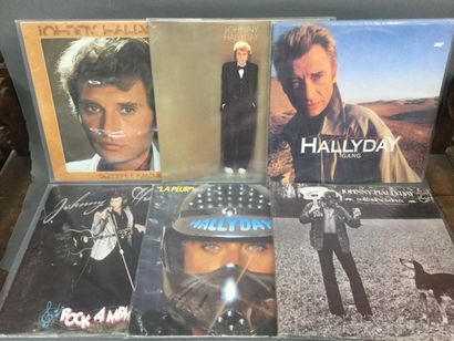 null Collection Johnny HALLYDAY : Six disques vinyle 33 Tours "JOHNNY HALLIDAY"