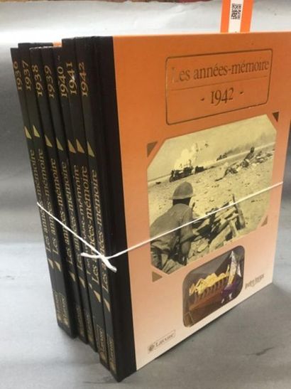 null Sept volumes Larousse de 1936 à 1942 "les années mémoires"