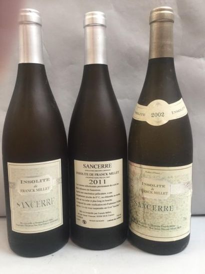 null Lot de 7 bt SANCERRE INSOLITE DE FRANCK MILLET - 5 bt de 2011 et 2 bt de 2002...