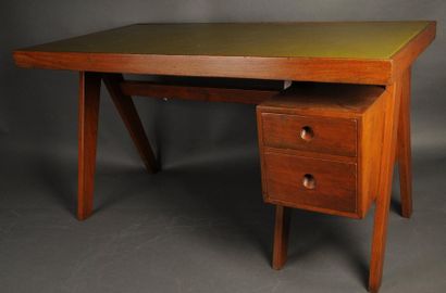 null JEANNERET Pierre (1896-1967), Model Executive Desk, Chandigarh (India) circa...