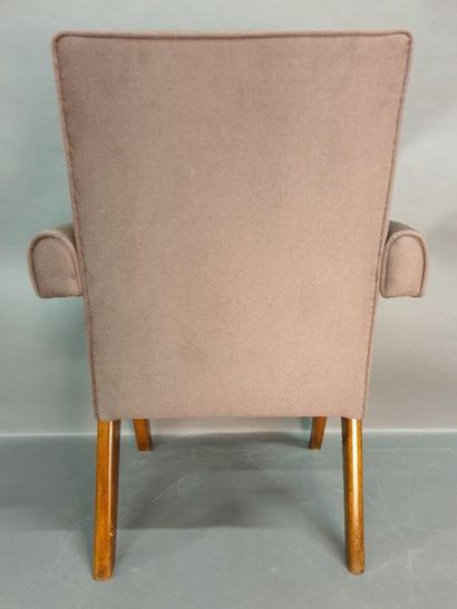 null JEANNERET Pierre (1896-1967), fauteuil modèle dit "Committee chair", Chandigarh...