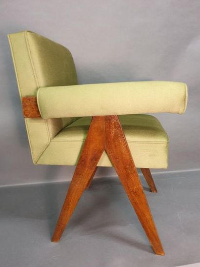 JEANNERET Pierre (1896-1967), fauteuil modèle...