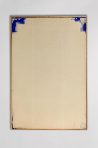 null Jean DEGOTTEX (1918-1988), Papier report Bleu 80X120 DATÉ 12 .9.1977 -porte...