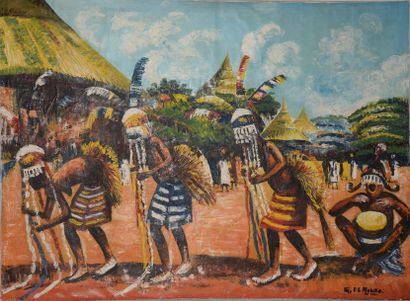 null Gaspard DE MOUKO (peintre d'origine camerounaise ayant initié une génération...