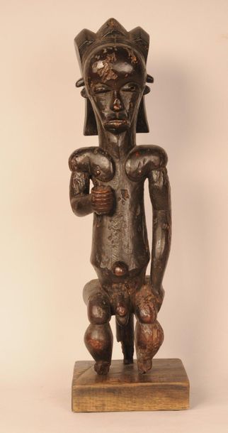 null FANG MVAI (Gabon) Height 58 cm



Male ancestor figure, reliquary keeper.

Atypical,...