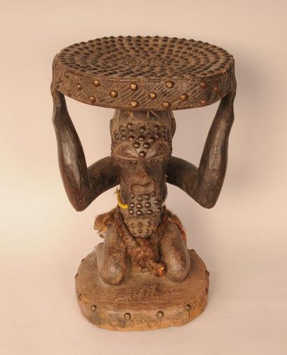 null SONGYE ( République du Congo région EKI) Hauteur 55 cm



Tabouret anthropomorphe...