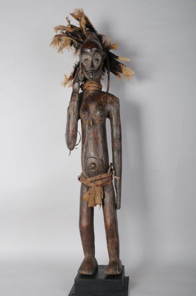 null FANG début XXème (Guinée Équatoriale) / Hauteur 110 cm



Rare statue féminine...