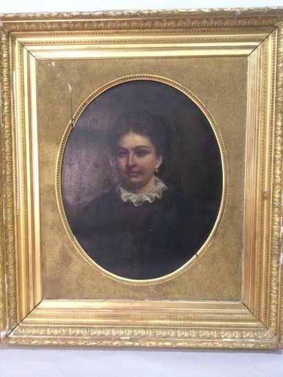 null Charles Laurent MARÉCHAL (1801-1887), Portrait de Clémentine et Alfred YOUNG,...