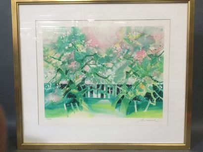 null HILAIRE Camille (1916-2004) "Féerie au printemps" - Lithographie originale signée...