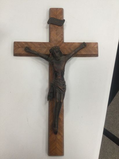 null Crucifix in carved wood dim. 45 x 26 cm