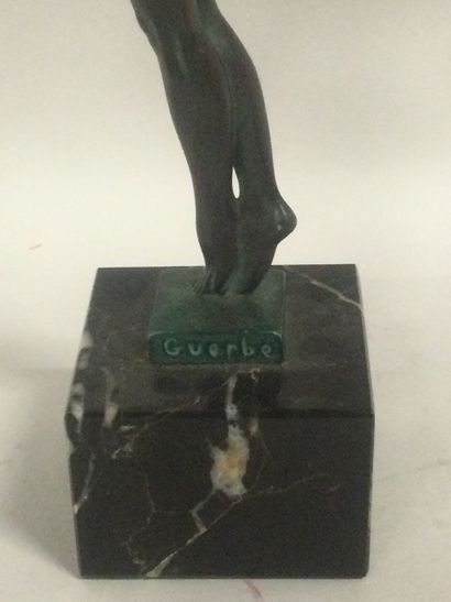 null Raymonde GUERBE (1894-1995), Danseuse, sculpture de style Art-déco en bronze...