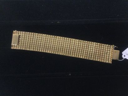 null Bracelet ruban en or jaune 18K (750/oo). poids : 57,4 grs