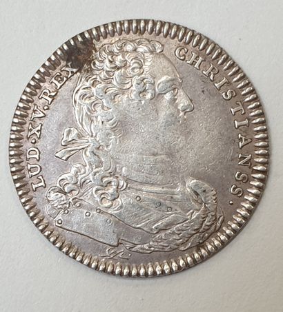 null JETON - LOUIS XV, Artillerie et Génie, argent.