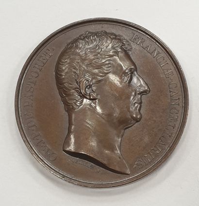 null MEDAILLE - nomination de C.E.J.P. de Pastoret, couronne et devise, 1830, diam....