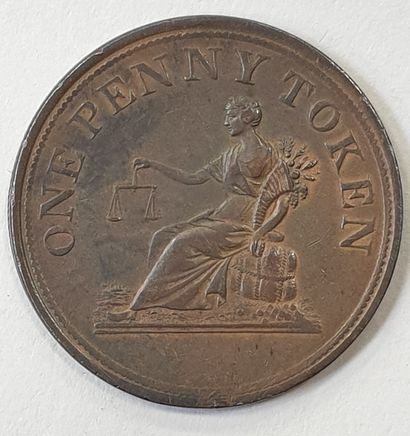 null MONNAIE ÉTRANGÈRE - CANADA, 1 Penny 1812 SUP