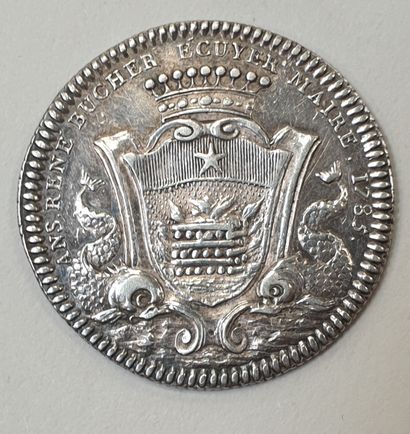 null JETON - ANGERS, 1785, argent.