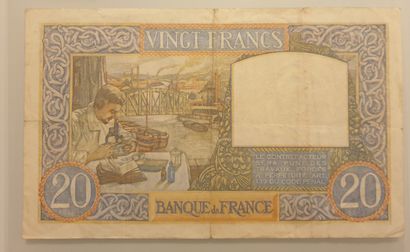 null BILLET FRANCE - 20 Francs Science et Travail - 04-12-1941 - TTB