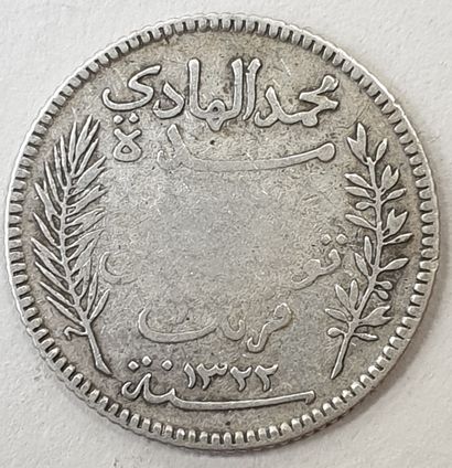 null MONNAIE ÉTRANGÈRE - TUNISIE, 1 Franc 1904 A
