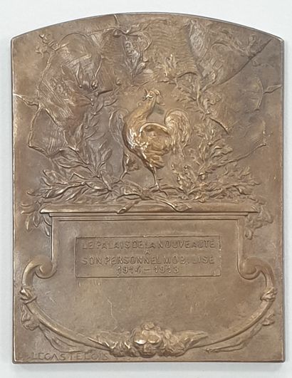 null MEDAILLE - A la gloire des armées 1914-1918, cuivre, dim. 6,2 x 5 cm, Poids...