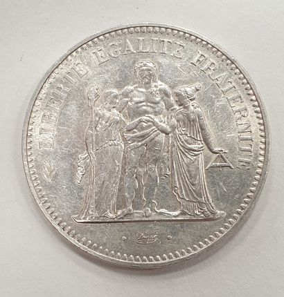 null MONNAIE MODERNE - 50 Francs Hercule 1974, Avers de la 20 Francs