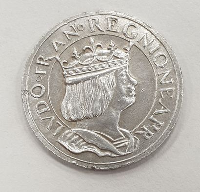 null MONNAIE MODERNE - ESSAI - 1881 au type du Ducat de Louis XII, argent, Poids...
