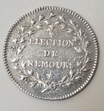 null JETON - LOUIS XV, Election de Nemours, argent