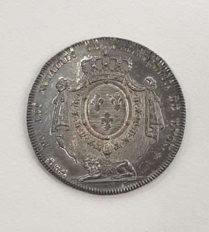 null JETON de NOTAIRE de l'arrondissement de Lyon en argent, 1812, poids : 12,9 ...